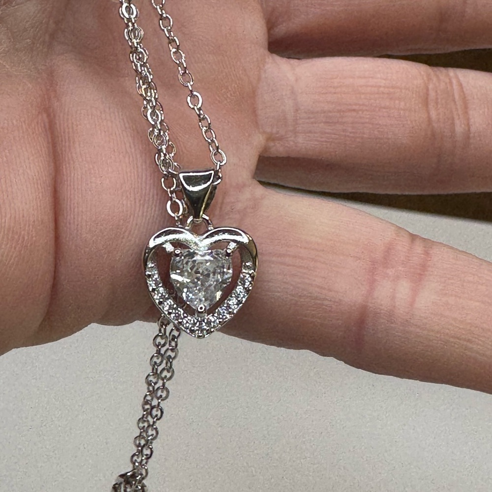 Beautiful Sterling Silver Heart Necklace